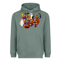 Trick Or Treat Chimpanzee Heavyweight Hoodie | Teevron