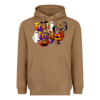 Toasted Coconut Trick Or Treat Chimpanzee Heavyweight Hoodie - LillyAllenDesigns