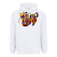 White Trick Or Treat Chimpanzee Heavyweight Hoodie - LillyAllenDesigns