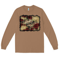 Toasted Coconut buffalo plaid christmas camouflage glitter background Long Sleeve Tee - Jasminsmagicworld