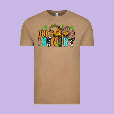 Gods Country Vintage Tee Designed By Adodesignshop