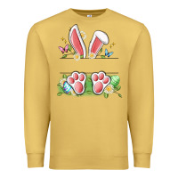 Antique Gold easter bunny name frame Premium Sweatshirt - Artiststas