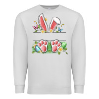 Dove Grey easter bunny name frame Premium Sweatshirt - Artiststas