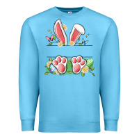 Ocean Blue easter bunny name frame Premium Sweatshirt - Artiststas