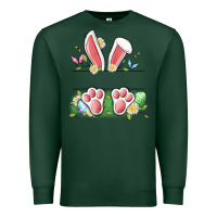 Sports Green easter bunny name frame Premium Sweatshirt - Artiststas