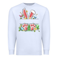 White easter bunny name frame Premium Sweatshirt - Artiststas