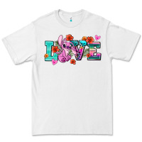 White love stitch Premium Tee - AdoDesignShop