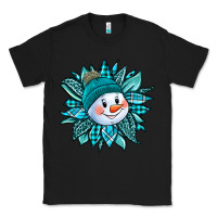 Black cute snowman winter sunflower Classic Tee - Jasminsmagicworld