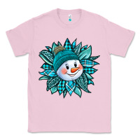 Bubblegum Pink cute snowman winter sunflower Classic Tee - Jasminsmagicworld