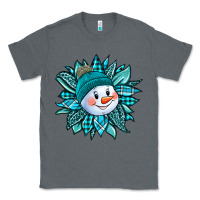 Charcoal Heather cute snowman winter sunflower Classic Tee - Jasminsmagicworld