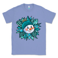 Colony Blue cute snowman winter sunflower Classic Tee - Jasminsmagicworld