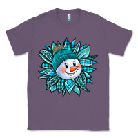 Lavender cute snowman winter sunflower Classic Tee - Jasminsmagicworld