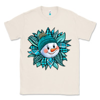 Natural cute snowman winter sunflower Classic Tee - Jasminsmagicworld