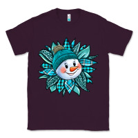 Plum cute snowman winter sunflower Classic Tee - Jasminsmagicworld