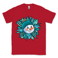 Red cute snowman winter sunflower Classic Tee - Jasminsmagicworld