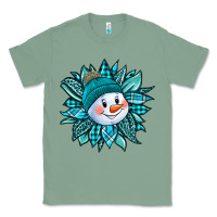 Sage cute snowman winter sunflower Classic Tee - Jasminsmagicworld