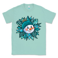 Seafoam cute snowman winter sunflower Classic Tee - Jasminsmagicworld