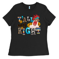 Black Y'all ain't right crazy Ladies Tee - texasbilliewilder