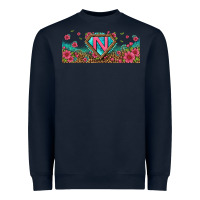 Navy super nurse libbey glass Heavyweight Sweatshirt - BundleAndBundleShop