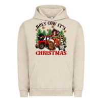 Pigment French Oak holy cow its christmas Urban Hoodie - CowGirlArtShop