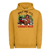 Pigment Peanut Butter holy cow its christmas Urban Hoodie - CowGirlArtShop