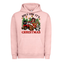 Pigment Salmon holy cow its christmas Urban Hoodie - CowGirlArtShop