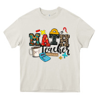 Cream math teacher Heavy Core Tee - Zillion Design Studio