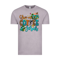 Vintage Zinc gıve me coffee and jesus Vintage Tee - AdoDesignShop
