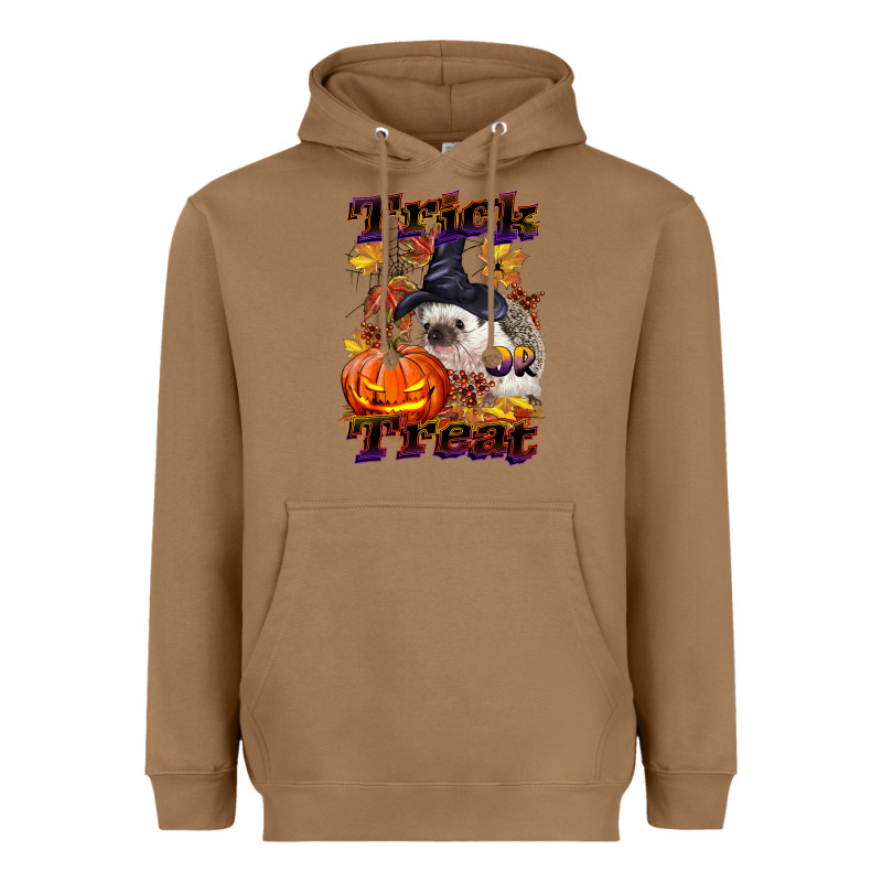 Halloween Hedgehog Trick Or Treat Heavyweight Hoodie by LillyAllenDesigns | Teevron