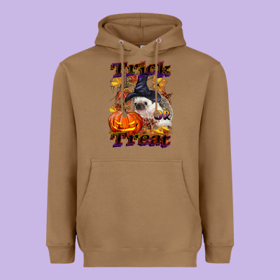 Halloween Hedgehog Trick Or Treat Heavyweight Hoodie Designed By Lillyallendesigns