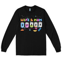 Black battery life of a wife & mom Long Sleeve Tee - JahusDesignShop