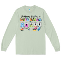 Matcha battery life of a wife & mom Long Sleeve Tee - JahusDesignShop