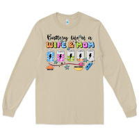 Mushroom battery life of a wife & mom Long Sleeve Tee - JahusDesignShop