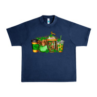 Navy longhaired cow st patricks coffee Urban Heavy Tee - Jasminsmagicworld
