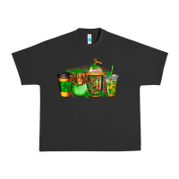 Pigment Black longhaired cow st patricks coffee Urban Heavy Tee - Jasminsmagicworld