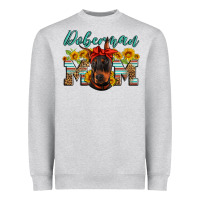 Heather Grey doberman mom Heavyweight Sweatshirt - Artiststas