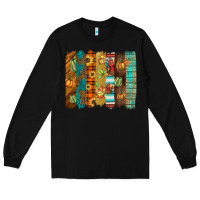 Black thanksgiving brushstroke Long Sleeve Tee - BarkalooDesign
