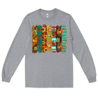 Heather Grey thanksgiving brushstroke Long Sleeve Tee - BarkalooDesign