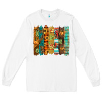 White thanksgiving brushstroke Long Sleeve Tee - BarkalooDesign
