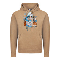 Vintage Coffee winter gnome coffee Vintage Hoodie - JahusDesignShop