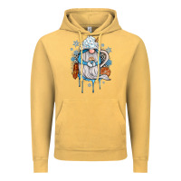 Vintage Mustard winter gnome coffee Vintage Hoodie - JahusDesignShop