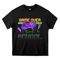 Black game over back to school Heavy Core Tee - Zillion Design Studio