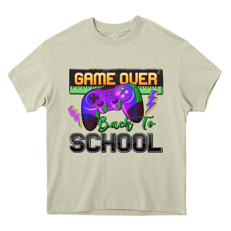 Game Over Back To School Heavy Core Tee by Zillion Design Studio | Teevron