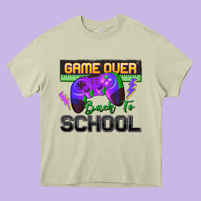 Game Over Back To School Heavy Core Tee Designed By Zillion Design Studio