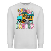 Dove Grey happy easter train Premium Sweatshirt - Artiststas