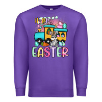 Purple happy easter train Premium Sweatshirt - Artiststas