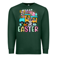 Sports Green happy easter train Premium Sweatshirt - Artiststas
