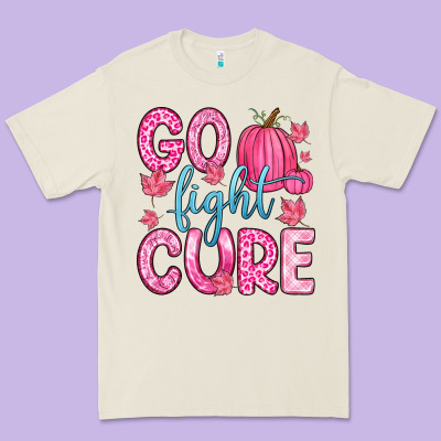 Go Fight Cure Premium Tee Designed By Zillion Design Studio