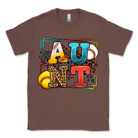 Chestnut Baseball and Softball aunt leopard frame Classic Tee - LillyAllenDesigns