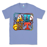Colony Blue Baseball and Softball aunt leopard frame Classic Tee - LillyAllenDesigns
